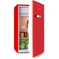 Produktbild: Klarstein Beercracker  90-liter-kühlschrank, Volumen: 90 L, Energieeffizienzklasse E, Gefrierfach, Gemüsefach, 3 Türfächer, Flaschenöffner Am Gerät, 2 Glasablagen, Rot