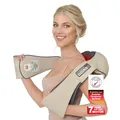 Produktbild: DONNERBERG® Das Original Nackenmassagegerät mit Wärme 7 Jahre Garantie Beige Shiatsu Massagegerät für Nacken Schulter Massage Vibration TÜV geprüft
