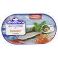 Produktbild: Rügenfisch Heringsfilet in zertifizierte Tomaten Creme Soße 200g
