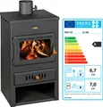 Produktbild: - Wasserführender Kaminofen Prity K1 W8 - 6.1 + 7 Kw