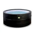 Produktbild: EXIT Toys Leather Premium Whirlpool Outdoor - Isoliert - ø184x73cm - für 4 Personen - Inkl. Heizung, Filterpumpe, Isolierenden Schaumstoffwänden und Abdeckplane mit Schloss - 120 Luftdüsen - Schwarz