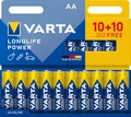 Produktbild: VARTA Batterien AA, 10+10 (20 Stück), Longlife Power, Alkaline, 1,5V, ideal für Spielzeug, Funkmaus, Taschenlampen, Verpackung zu 90% recycelt, Made in Germany