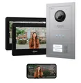 Produktbild: GOLIATH Basic Line Türklingel & Türsprechanlage mit Kamera für [MEHRFAMILIENHAUS] mit Smartphone App - Klingel mit Kamera & Monitor - Doorbell Camera - Video Sprech - & Gegensprechanlage mit Türöffner