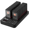 Produktbild: VEVOR Kabelloses Pager-System 20 Anrufbeantworter Gäste-Warteschlangenrufe