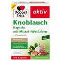 Produktbild: Doppelherz Knoblauch Kapseln – mit Mistel + Weißdorn + Vitamin B1 – 270 Kapseln