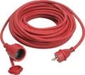 Produktbild: as-Schwabe Gummi-Verlängerungskabel 25m Schuko 230V 16A 3G1,5 Rot Baustelle IP44
