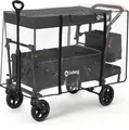 Produktbild: Sekey Regenschutz Transparent für Bollerwagen mit Dach, 110 x 60 x 75 cm