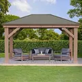 Produktbild: Westmann Holzpavillon Devon 12x16,natur,371 x 490 x 315 cm (L x B x H)