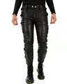 Produktbild: Lederhose Bockle® lace-up leather tube pants Herren Lederhose Lederjeans Schnürlederhose Schnür Leder Röhre Biker Motorrad
