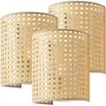 Produktbild: Wandleuchte Ascot 3er Set Rattanoptik