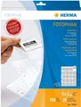 Produktbild: HERMA 7699 Diahüllen für gerahmte Dias, 100 Stück, 5x5 cm, 20 Fächer geteilt, klar/matt, beidseitig sichtbar, Fotophan Fotosichthüllen Sammelhüllen mit Eurolochung zur Dia-Archivierung, transparent
