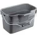 Produktbild: Rotho Putzeimer Basic 1752708853, 12 Liter, eckig, aus Kunststoff, grau, mit Ausgussöffnung