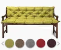 Produktbild: sunnypillow Bankauflage für Gartenbank Outdoor - Sitzkissen und Rückenkissen für Bank 100 x 50 x 50 cm - Polsterauflage für Hollywoodschaukel, Gartenschaukelkissen - Gartenkissen, Bankkissen Grün