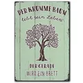 Produktbild: LANOLU Kühlschrankmagnete lustig- Krummer Baum lebt Sein Leben - lustige Magnete mit Sprüchen und witzigen Motiven 8x5,5cm
