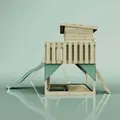 Produktbild: Spielturm Nils Aus Holz In Grünkinderschaukel - Polarplay