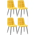 Produktbild: 4er Set Esszimmerstühle Antibes Gelb