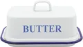 Produktbild: Karl Krüger 120252 Butterdose Husum 17x12x9cm emailliert, weiß