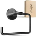 Produktbild: ovimar Toilettenpapierhalter Skardstind zum Bohren Gunmetal | Klorollenhalter in Edelstahl | ohne Deckel | WC Rollenhalter mit Absenkdämpfung zum Bohren | WC Papierhalter