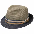 Produktbild: Stetson Licano Toyo Trilby Strohhut UV Schutz 40+ Damen Herren Frühling Sommer dunkelblau M (56-57 cm)