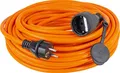 Produktbild: as - Schwabe Baustellen-Panzerleitung, 10 m robustes Panzer-Kabel H07BQ-F 3G2,5, Schutzkontakt-Stecker & Steckdose inkl. Schutzkappe, 230 V/16A Verlängerungskabel, IP44, Made in Germany, Orange, 59210