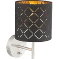 Produktbild: Clarke Wandleuchte Metall Nickel Matt, 1X E14