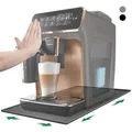 Produktbild: Inwee Unterlage für Kaffeemaschine, Silikonmatte mit Rand, 48x30cm Anti-Rutsch Silikonmatte für Kaffeevollautomat, kompatibel mit Siemens EQ6, De Longhi Magnifica und Philips LatteGo usw. (Grau)