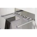 Produktbild: Schrank-Hosenhalter, Amari 9132919,  Li.Korpusb.800-900mm,  14 Hosen, Stahl silb