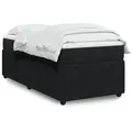 Produktbild: vidaXL Boxspringbett mit Matratze Schwarz 90x190 cm Samt