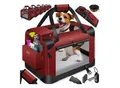 Produktbild: LOVPET® Hundebox Hundetransportbox faltbar Inkl.Hundenapf Transporttasche Hundetasche Transportbox für Haustiere, Hunde und Katzen Haustiertransportbox