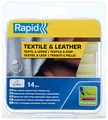 Produktbild: Rapid Heißklebesticks für Textil und Leder, 14 Klebesticks 94mm Länge, Spezialkleber, Heißkleber für Heißklebepistole 11mm, 12mm