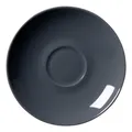 Produktbild: Ritzenhoff & Breker Doppio Kaffeeuntertasse, 1 Stück, Anthrazit, ø 16 cm, Kaffee Unterteller mit farbigem Rand, Untere aus Porzellan, Spülmaschinengeeignet