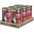 Produktbild: LEONARDO Katzen Nassfutter Superior Selection, Rind mit Wild & Süßkartoffel, 6x400g Dose, für ausgewachsene Katzen, getreidefrei, ohne Zucker, Made in Germany