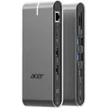 Produktbild: Acer HP.DSCAB.022 laptop-dockingstation & portreplikator Kabelgebunden USB 3.2 Gen 1 (3.1 Gen 1) Type-C Silber