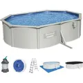 Produktbild: HydriumTM Stahlwandpool Komplett-Set mit Sandfilteranlage 500 x 360 x 120 cm, granitgrau, oval