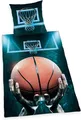 Produktbild: Basketball Bettwäsche glatt Herding Weltmeister Zipper Baumwolle 135 x 200 cm