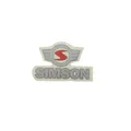 Produktbild: Klebefolie - Schriftzug mit Emblem - rot-silber für Simson S53 S83