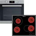 Produktbild: Bauknecht BAKO3 SR6 - Backofen & Elektrokochfeld mit 5 Jahre Garantie, BAK3SKN8VIN & CTAR7642IN, Montage mit Rahmen aufliegend, 60 cm BAKO3SR6