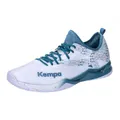 Produktbild: Kempa Unisex Wing Lite 2.0 Handballschuhe, Weiß Deep Blau, 44 EU