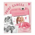 Produktbild: Depesche 13775 TOPModel - Kinderkamera mit Selfie-Option, in Pink und Weiß, mit Model Motiv, Sofortbildkamera mit Video-Funktion und Spielen, inkl. Druckerpapier, Ladekabel UVM.