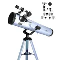 Produktbild: Seben Teleskop 76/700 AZ - astronomisches Spiegelteleskop inklusive Aluminium Stativ, großem Okular-Filter-Set