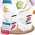 Produktbild: BOXXivo Aufbewahrungsbox Aufbewahrungsboxen mit Deckel BPA-freie & lebensmittelechte Boxen (4 St), Plastikbox mit Deckel - robuste & stapelbare Aufbewahrungsboxen 32 l