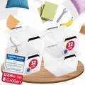 Produktbild: BOXXivo Aufbewahrungsboxen mit Deckel 32l im 4er Set - BPA-freie & lebensmittelechte Boxen Aufbewahrung - Kunststoffbox mit Deckel - stapelbare & robuste Aufbewahrungsboxen - Transparente Box