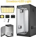 Produktbild: Growbox Komplettset LED 60x60X140cm Gewächshaus Growtent Zuchtzelt Indoor Pflanzenzelt mit 100W Vollspektrum Dimmbar Light