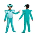 Produktbild: Disguise Offizielles Minecraft Kostüm Kinder Diamant Rüstung Karneval Kostüm Minecraft Faschingskostüme Kinder M, Diamond Armour, 7-8 Jahre