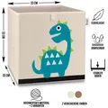 Produktbild: Lifeney Kinder Aufbewahrungsbox Dino hell Kinderzimmer Spielkiste Spielzeugbox