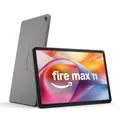 Produktbild: Amazon Fire Max 11-Tablet (Neueste Generation), unser bisher leistungsstärkstes Tablet, mit klarem 11-Zoll-Display, Octa-Core-Prozessor, 4 GB RAM, 14 Std. Akkulaufzeit, 64 GB, grau, mit Werbung