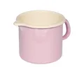 Produktbild: RIESS 0040-006 Schnabeltopf 12 cm, 1 L, Emaille, Bunt/Pastell, Rosa / Milchtopf
