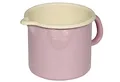 Produktbild: Riess Milchtopf Emaille rosa 1L 12cm Induktion kratzfest Pastell