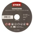 Produktbild: STIER Trennscheibe Edelstahl 125 x 1,0 x 22,23 mm, Form gerade, 5 Stück