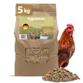 Produktbild: Eggersmann Körnerpick 5kg Hühnerfutter - Mehlmix Oregano - Hühner Legemehl mit der natürlichen Kraft aus Oregano - Premium Legemehl für Hühner Gänse und Enten (5.00 kg (1er Pack))